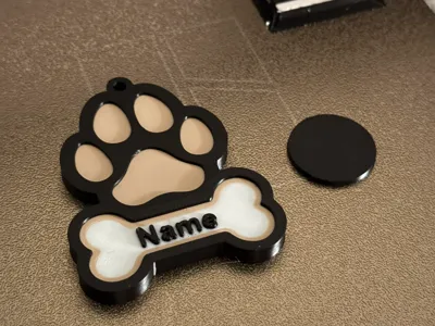 Accesorio personalizado para mascota impreso en 3D